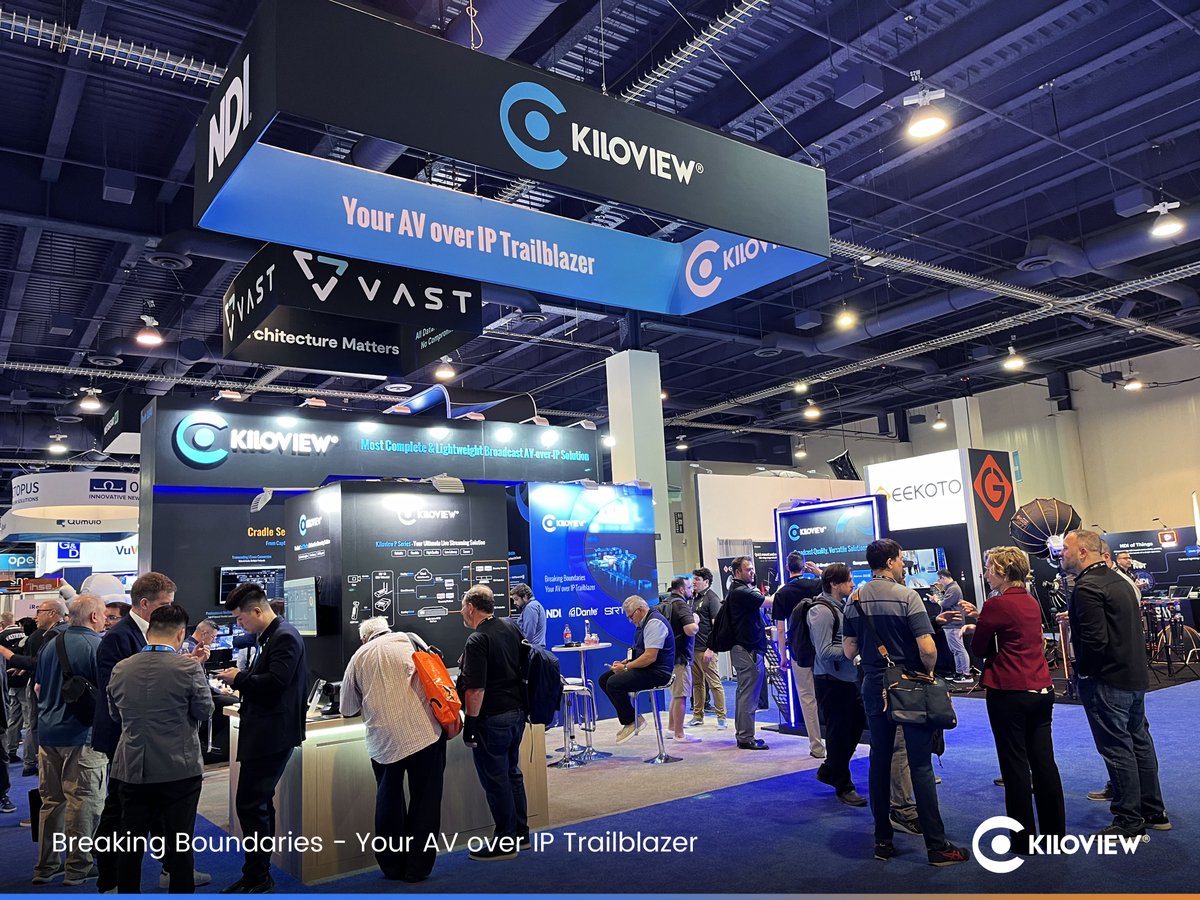 📸NAB 2025 Day 2 was electrifying! Media spotlight hit our Cradle Series RF02 all-in-one solution. Live demos spotlighted groundbreaking NDI!
📍LVCC Booth SL9413
Tomorrow brings more innovations – witness broadcast tech evolution with us!
See you tomorrow!
#Kiloview #NAB2025 #NDI