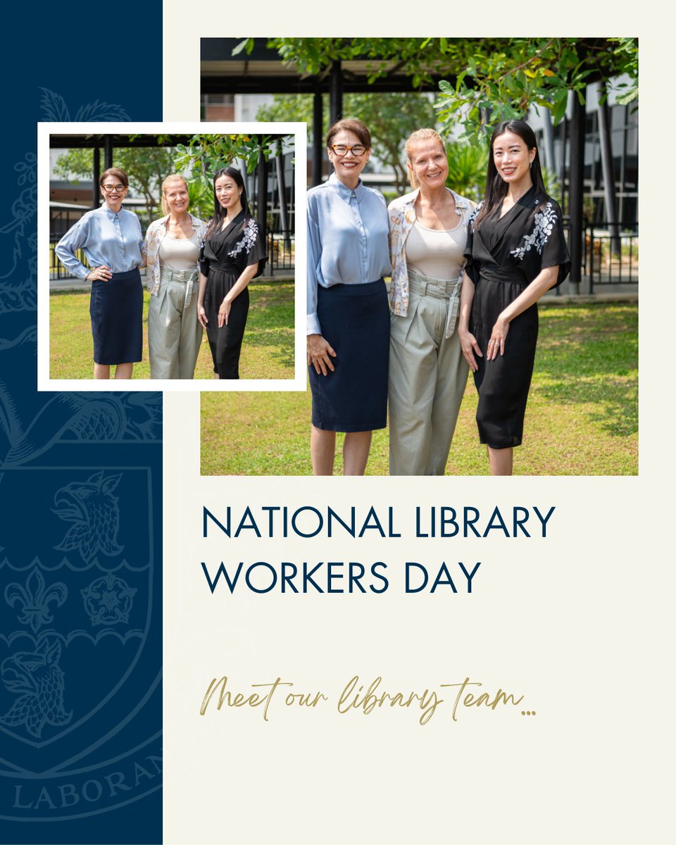 RugbyThailand's tweet image. Today, we celebrate National Library Workers Day, so let&apos;s take a moment to appreciate the heart and soul of our School libraries: our incredible library team! 

 #SchoolLibrary #LibraryTeam #WholePersonWholePoint