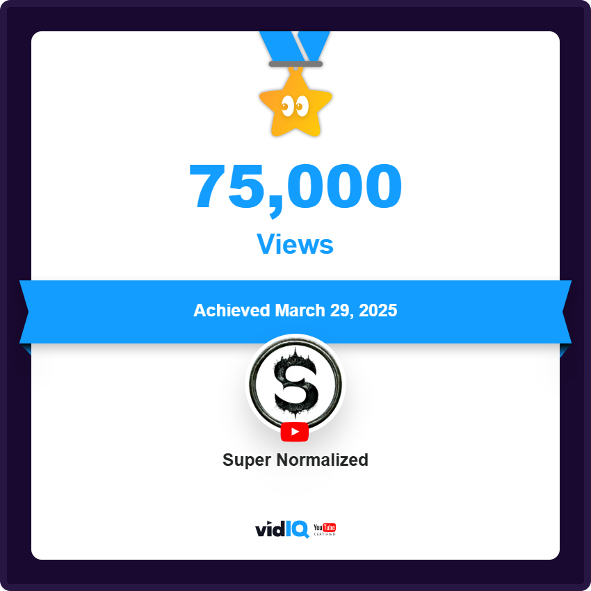 supernormalize's tweet image. Look! my Youtube is getting lot&apos;s of views : ) Please go there and enjoy!  - youtube.com/@supernormaliz…