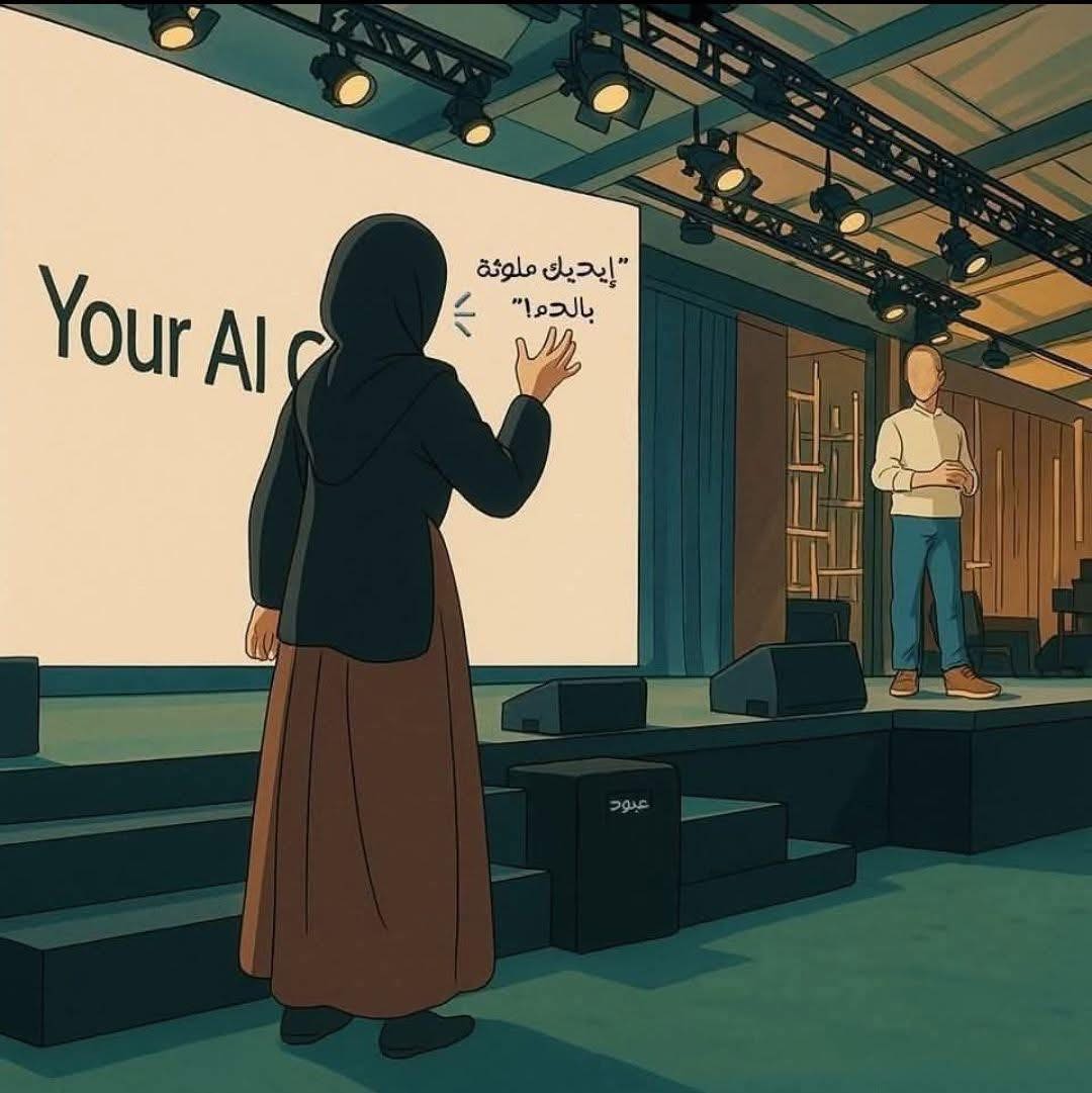 لا تكن مثل مصطفى سليمان 
وكن مثل ابتهال ابو السعد
مصطفى طبع وشارك في الابادة 
وابتهال فضحت المطبع ولم ترضى على نفسها الذل والمشاركة في الابادة
(اسعدك الله في الدارين يا ابتهال)
#غزة_تحت_القصف