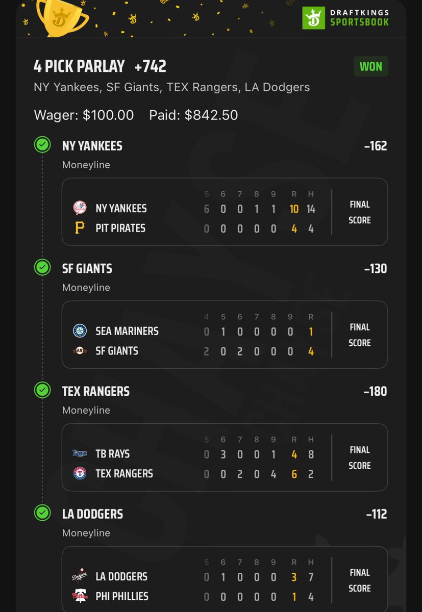 ITS THAT SIMPLE 🔥🔒 

DM ME TO JOIN MY PREMIUM PICKS SEVER 

#DraftKings #mlb