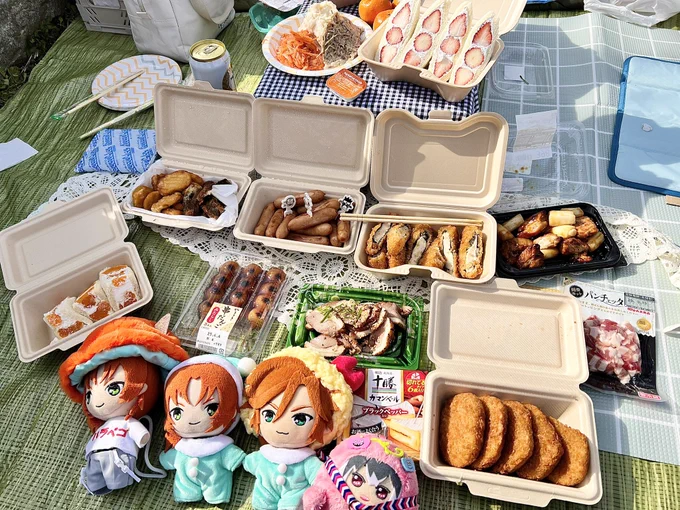 朝お花見!美味しくて楽しくて桜も綺麗で最高だったよん