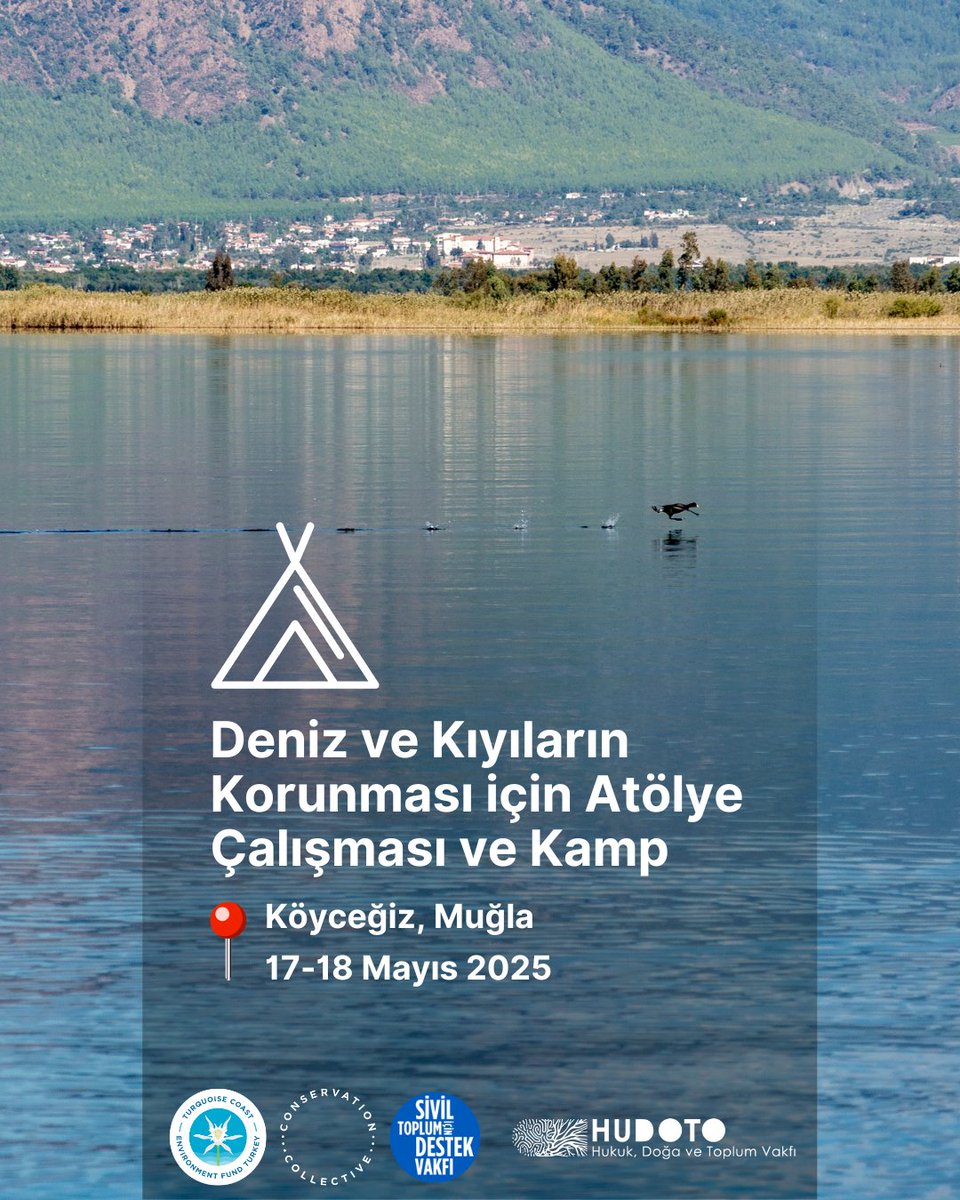 📣 “Deniz ve Kıyıların Korunması Konusunda Kilit Paydaşların Hukuki Kapasitelerinin Güçlendirilmesi” Projemiz kapsamında 17-18 Mayıs 2025 tarihlerinde #Köyceğiz, Muğla’da atölye çalışması ve kamp düzenliyoruz! Başvuru formu ve detaylı bilgi için: hudoto.com/yazilar/deniz-… 
#HUDOTO