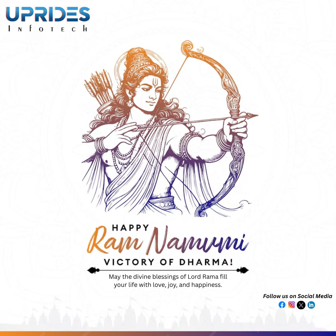 upridesinfotech's tweet photo. May #LordRam bless you with the strength to walk the path of #dharma and the courage to do what's right. #JaiShriRam!

#Ram #Navami #Rama #ayodhya #ramnavami #ramnavami2025 #ramlalla #LordRama #shriram #ramayana #maryadapurushottam #sitaram #ramsiyaram #ti #UpRidesInfotech https://t.co/ek6VzI0osa