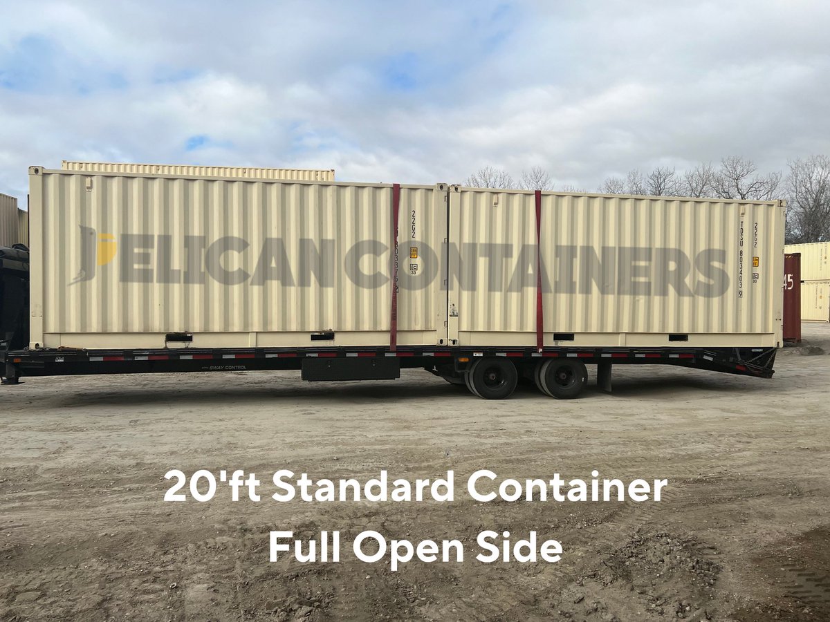 Pelican Containers delivered two 20ft full open-side shipping containers to our valued client!
Need a shipping container? Contact Pelican Containers! tinyurl.com/pelicancontain…
#20ftcontainer #ShippingContainersSale #ContainersforSale #CargoContainers