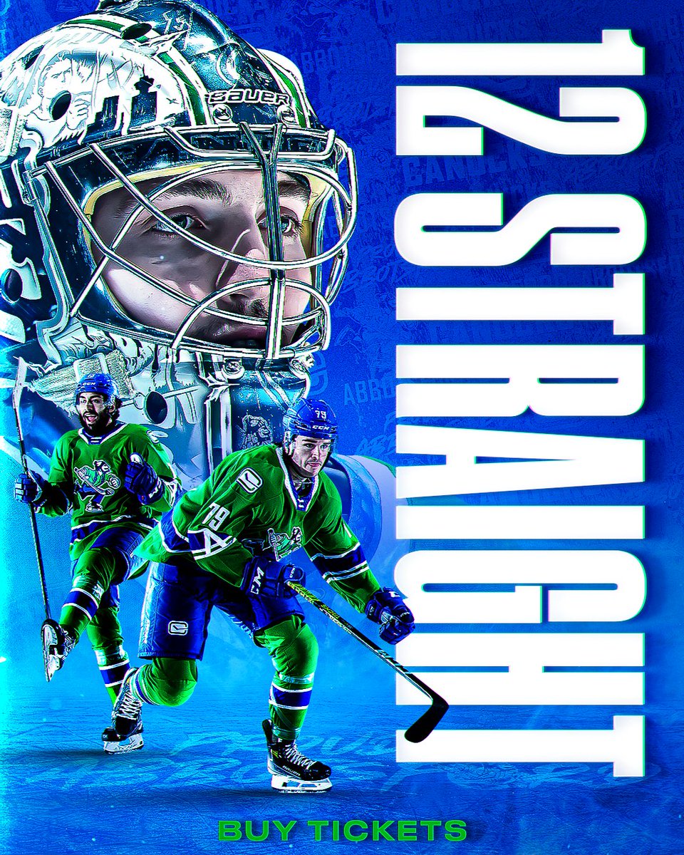 abbycanucks's tweet photo. NO QUIT IN ABBOTSFORD 🔥

The Abbotsford Canucks picked up their 12th straight win in a thrilling shootout victory over the league leading Laval Rocket! Be here for the final 3 games at home! 

GET TICKETS | https://t.co/szUUkLtJYd https://t.co/pQbynU4HJW