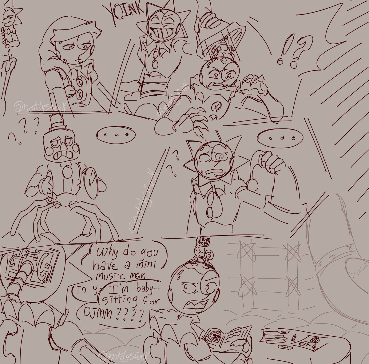 notdysfunk's tweet photo. Very funny ask I got the other day hehehe!! โ๐โ
#sundrop #sundropfnaf #sunfnaf #dca #daycareattendant #moondrop #moondropfnaf #moonfnaf #DJMM #minimusicman #DJMusicMan #securitybreach #fnafsb #FNAF https://t.co/Nt86yEDsy4