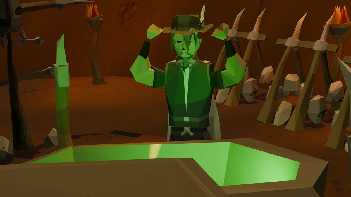 First crack at making an OldSchool RuneScape thumbnail in Blender.

Having an unholy amount of fun using this beautiful program.