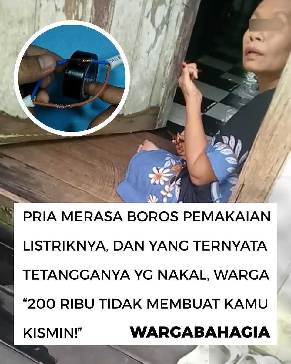 Tetangga kok ya tega nyolong listrik🤯

–A Thread