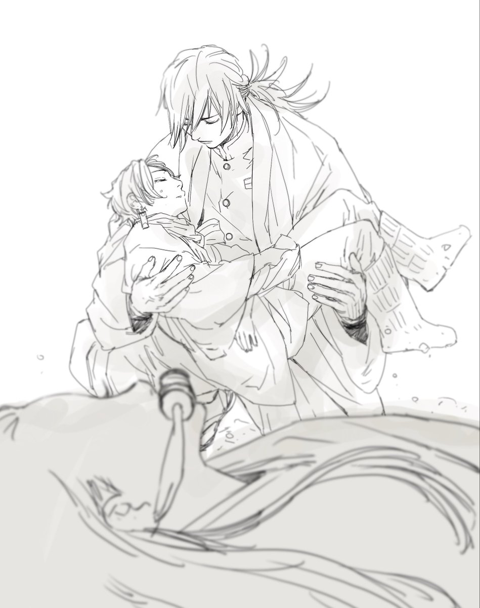 #ひらいて赤ブー 

👹滅の🗡️
冨🌊義🌊×竈🎴炭🎴郎 
「水のせせらぎ、陽たまりの匂い」

引き続きの開催よろしくお願いします🙏 
