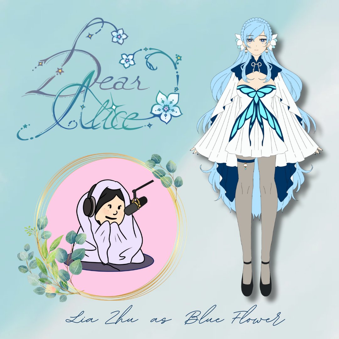 Lia🎙 (@liajzhuvo) on Twitter photo ✨️ROLE ANNOUNCEMENT✨️
AHHH pinch me bc I'm going to be in an original indie anime, coming this summer!!
A HUGE thank you to the talented <a href="/houdidesu/">☀️ Houdi 🌸</a> for giving me the chance to voice Blue Flower 💙 in Dear Alice alongside an amazing cast~
Pls give the trailer some love!! 🫶 ✨️ROLE ANNOUNCEMENT✨️
AHHH pinch me bc I'm going to be in an original indie anime, coming this summer!!
A HUGE thank you to the talented <a href="/houdidesu/">☀️ Houdi 🌸</a> for giving me the chance to voice Blue Flower 💙 in Dear Alice alongside an amazing cast~
Pls give the trailer some love!! 🫶