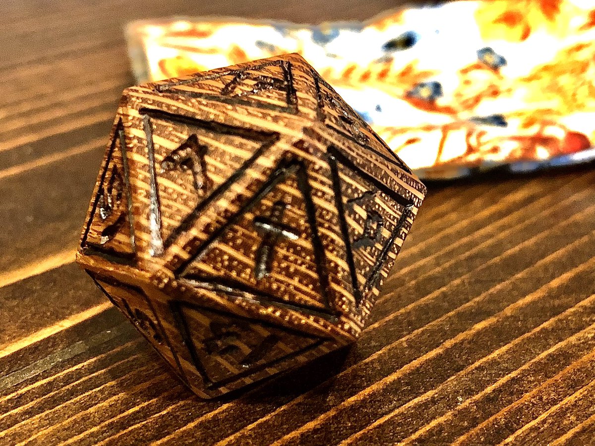 DruidCraft_Wood's tweet photo. @lizards_cast Here’s an Easter themed d20 I just recently finished. 

It’s for sale on my Etsy and I do take offers! 
https://t.co/i6C4n81I8B https://t.co/kHsuq7So3y