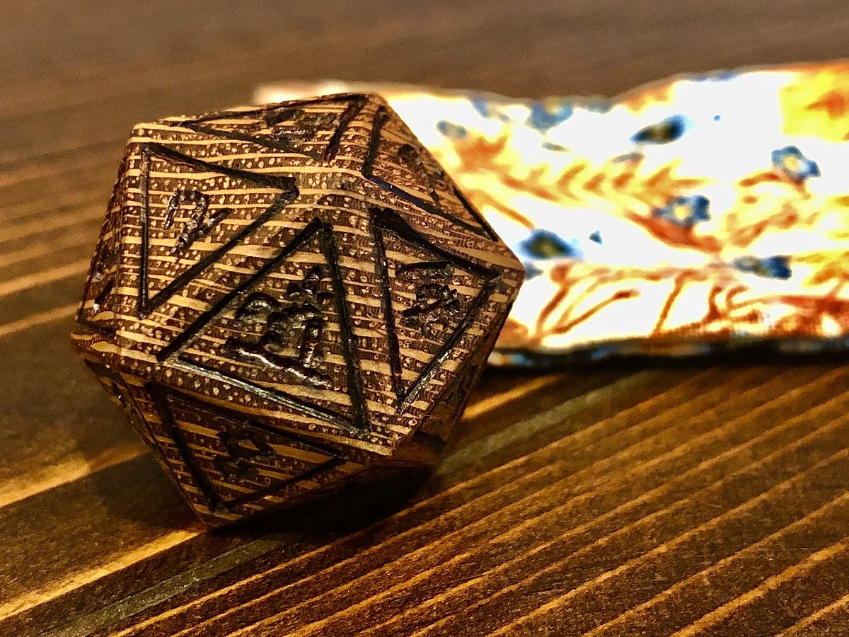DruidCraft_Wood's tweet photo. @lizards_cast Here’s an Easter themed d20 I just recently finished. 

It’s for sale on my Etsy and I do take offers! 
https://t.co/i6C4n81I8B https://t.co/kHsuq7So3y
