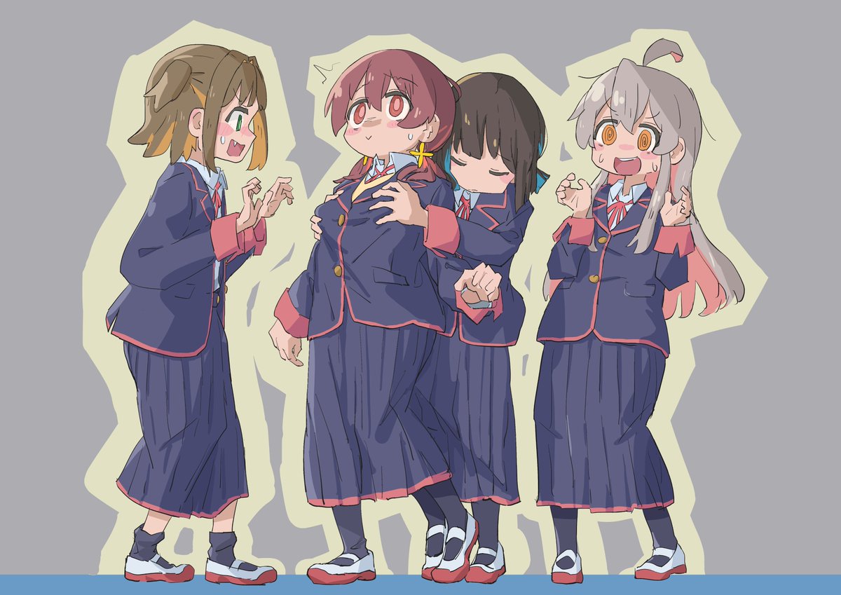enosawari's tweet photo. もみじ「おにまい(おっ)8(い)周年だねみよちゃん！　ごめん！練習させて！」
#おにまいお絵描き https://t.co/g6OQ28Z5ud