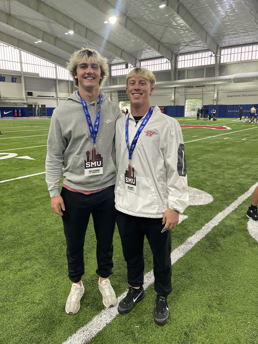 Case Alexander (@case_alexander5) on Twitter photo Had a great visit at <a href="/SMUFB/">SMU Football</a>. Was great checking out practice and spending time with their staff. I’m very thankful to have received an offer to be a Mustang!
<a href="/CoachCaseyWoods/">Casey Woods</a>
<a href="/rhettlashlee/">Rhett Lashlee</a> Had a great visit at <a href="/SMUFB/">SMU Football</a>. Was great checking out practice and spending time with their staff. I’m very thankful to have received an offer to be a Mustang!
<a href="/CoachCaseyWoods/">Casey Woods</a>
<a href="/rhettlashlee/">Rhett Lashlee</a>