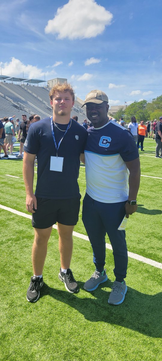 Had a great time at the <a href="/CitadelFootball/">The Citadel Football</a> Junior day! <a href="/SwampFoxesFB/">Ashley Ridge Football</a> <a href="/DAWGHZERECRUITS/">Dawg House Recruiting</a> <a href="/JacksonEskierka/">Jackson Eskierka</a>