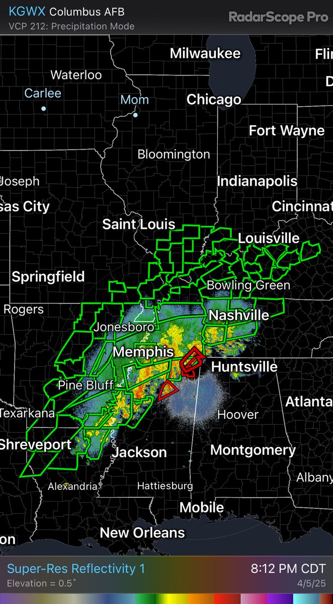 This may be the most Flash Flood Warnings I have seen in effect at a time in a near continuous belt from Northern Louisiana to Central Kentucky. Crazy flooding situation unfolding.