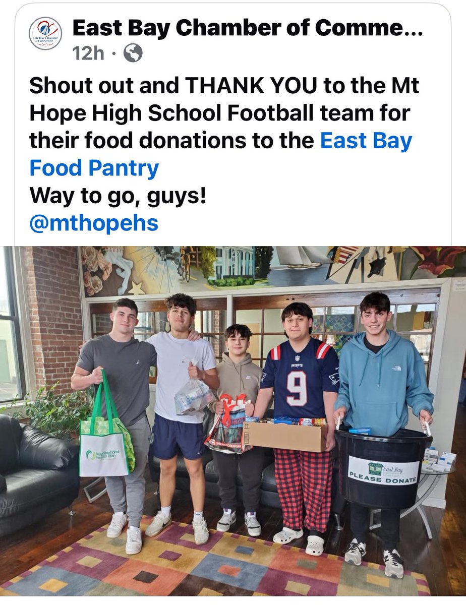 Off the field, rallying the SQUAD to help the community.