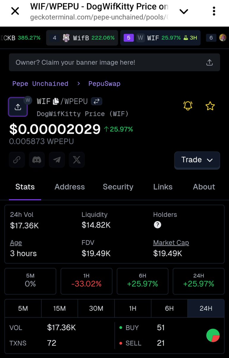 KittyWifBow 🎀 $WIFB $WIF (@kittywifb_) on Twitter photo Meet the cutest duo on <a href="/pepe_unchained/">Pepe Unchained</a>! 🎀🐶
Swap $PEPU for:
❤️ $WIFB (KittyWifBow) :
pepuswap.com//#/swap?inputC…
🐶 $WIF (DogWifKitty) :
pepuswap.com//#/swap?inputC…
Join us: t.me/PEPU_KittyWifB 🐸 Meet the cutest duo on <a href="/pepe_unchained/">Pepe Unchained</a>! 🎀🐶
Swap $PEPU for:
❤️ $WIFB (KittyWifBow) :
pepuswap.com//#/swap?inputC…
🐶 $WIF (DogWifKitty) :
pepuswap.com//#/swap?inputC…
Join us: t.me/PEPU_KittyWifB 🐸