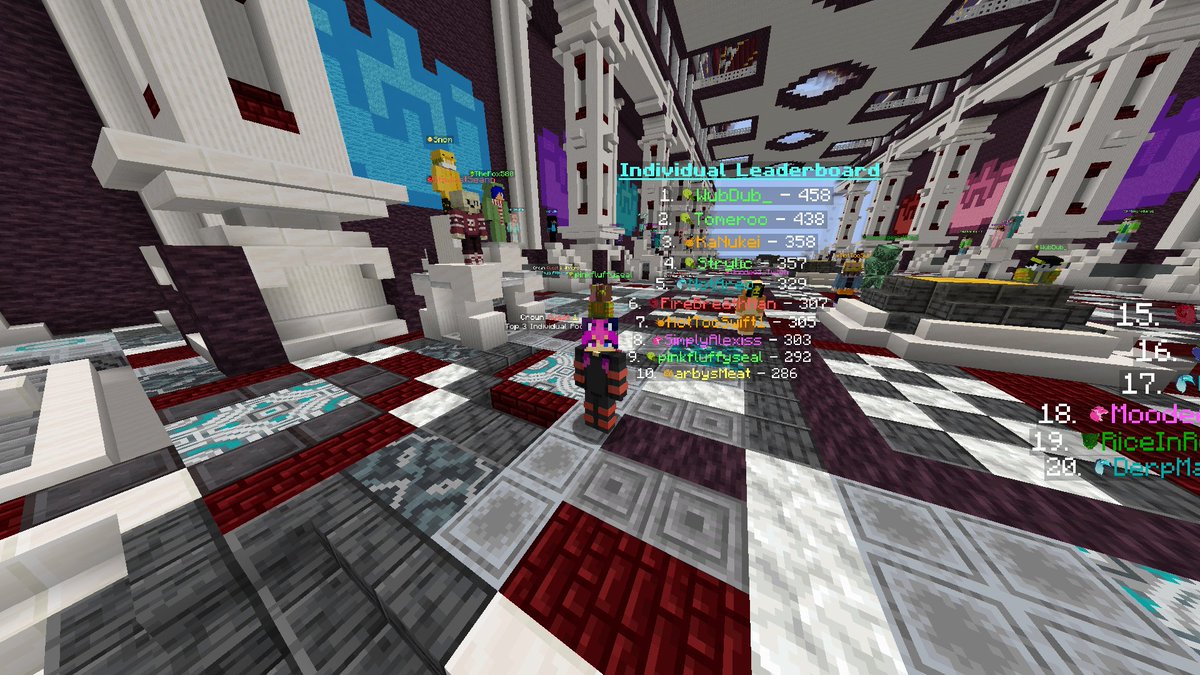 10k-Nukei X <a href="/TomerooTourneys/">Tomeroo Tournaments</a> and <a href="/CrownQuestMC/">Crown Quest</a>  was so much fun! Winning tomeroos and then going on to get 8th indiv on a 4th place team was insane! Shoutout to my teammates! Tomeroos: <a href="/dolphinman_rl/">Dolphinman</a> <a href="/SolarHoopYT/">oSolar :)</a> <a href="/Z1ngzy/">Zingzy</a>! Crown Quest: <a href="/simple_falcon/">Simple_falcon</a> <a href="/m00deez/">Moody</a> <a href="/FireballsTV/">FireBallsTV</a>!