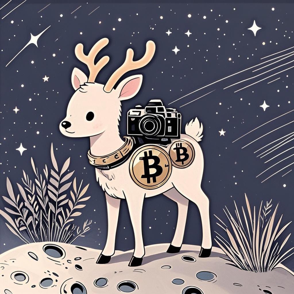 Deer Luna is full of joy as it uses the camera to record these plants.🌿