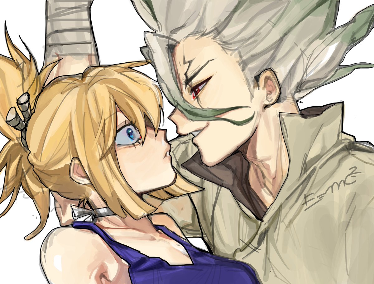 Kazari_2001's tweet photo. #drstone #千コハ https://t.co/h7gv0Dc7vb