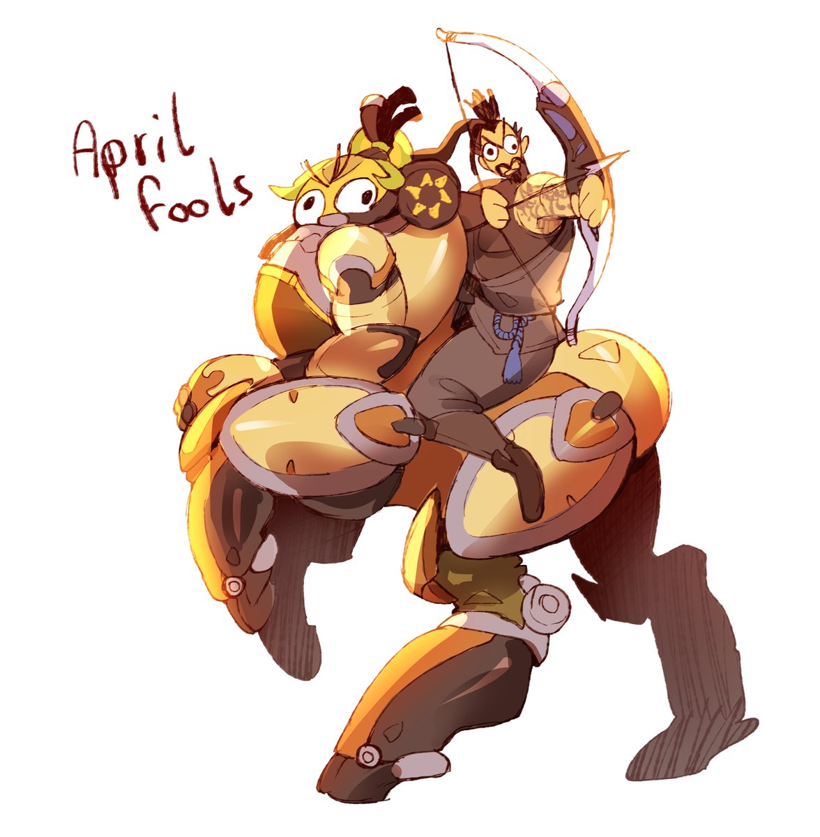 This April Fools in Ow wa WILD
#Overwatch2 #Overwatch2Fanart #AprilFoolsDay #Orisa #hanzo #Ow