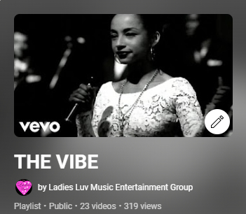 LadiesLuvMusic's tweet image. The VIBE Playlist... 
youtube.com/playlist?list=… Push Play #LadiesLuvMusic 2025