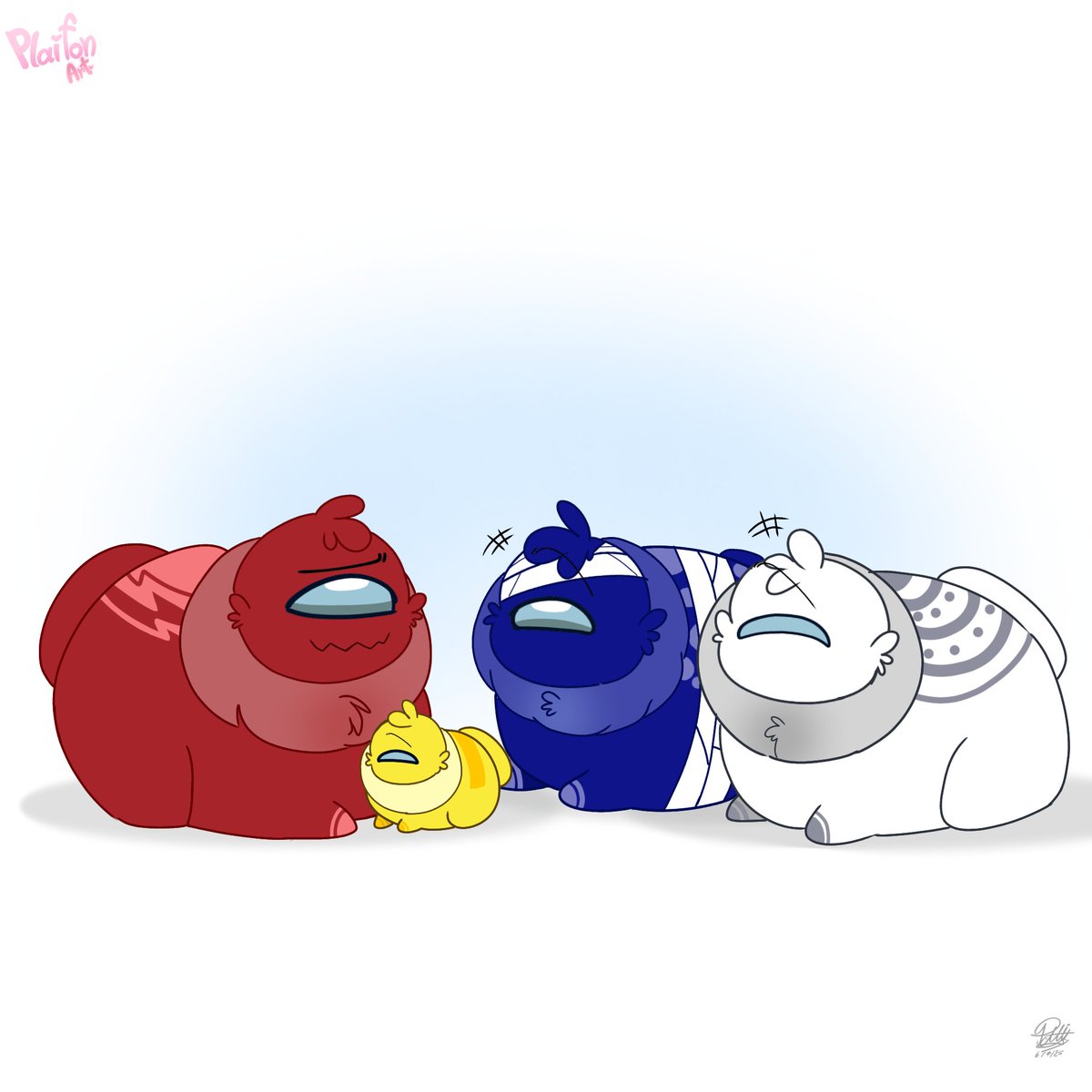 The little furball!
#rodamrix #rodamrixfanart  #AmongUs #amongusart