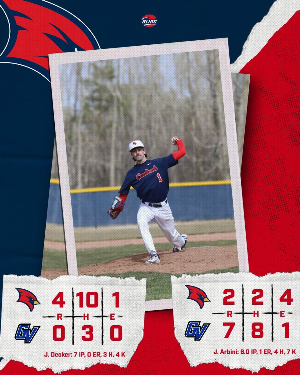SVSU Baseball (@svsubaseball) on Twitter photo Cards split in GR today
<a href="/jackdecker01/">Jack Decker</a> CG 3 hit shutout
<a href="/jordanlewis_08/">Jordan Lewis</a> 2-3 , <a href="/BradyCarpente15/">Brady Carpenter</a> 2-2 & <a href="/AaronBess7/">Aaron Bess</a> with a 💣
<a href="/ScheibEthan/">Ethan Scheib</a> <a href="/LucasMead04/">Lucas Mead</a> & <a href="/ConnorCornwell/">Connor Cornwell</a> w/RBIs Cards split in GR today
<a href="/jackdecker01/">Jack Decker</a> CG 3 hit shutout
<a href="/jordanlewis_08/">Jordan Lewis</a> 2-3 , <a href="/BradyCarpente15/">Brady Carpenter</a> 2-2 & <a href="/AaronBess7/">Aaron Bess</a> with a 💣
<a href="/ScheibEthan/">Ethan Scheib</a> <a href="/LucasMead04/">Lucas Mead</a> & <a href="/ConnorCornwell/">Connor Cornwell</a> w/RBIs