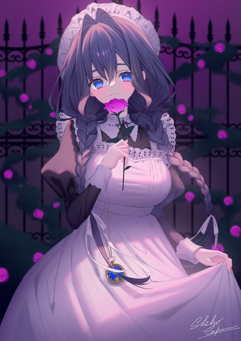 💜🔪🌹
#kronillust #クロニーラ #Maid4U