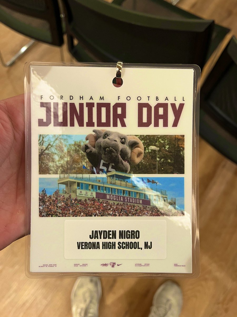 Thank you <a href="/ArtAsselta/">Artie Asselta</a> and the <a href="/FORDHAMFOOTBALL/">Fordham Football</a> staff for inviting me to a spring practice! It was fun being able to see the guys compete, ball out, and tour the facility! #ramfootball 

<a href="/CoachPetrarca/">Jake Petrarca</a> <a href="/TJH3_/">Ty Henderson</a> <a href="/Coach_Conlin/">Joe Conlin</a> <a href="/FordhamRams/">Fordham Athletics</a> <a href="/coachmanj0921/">M Singh</a>