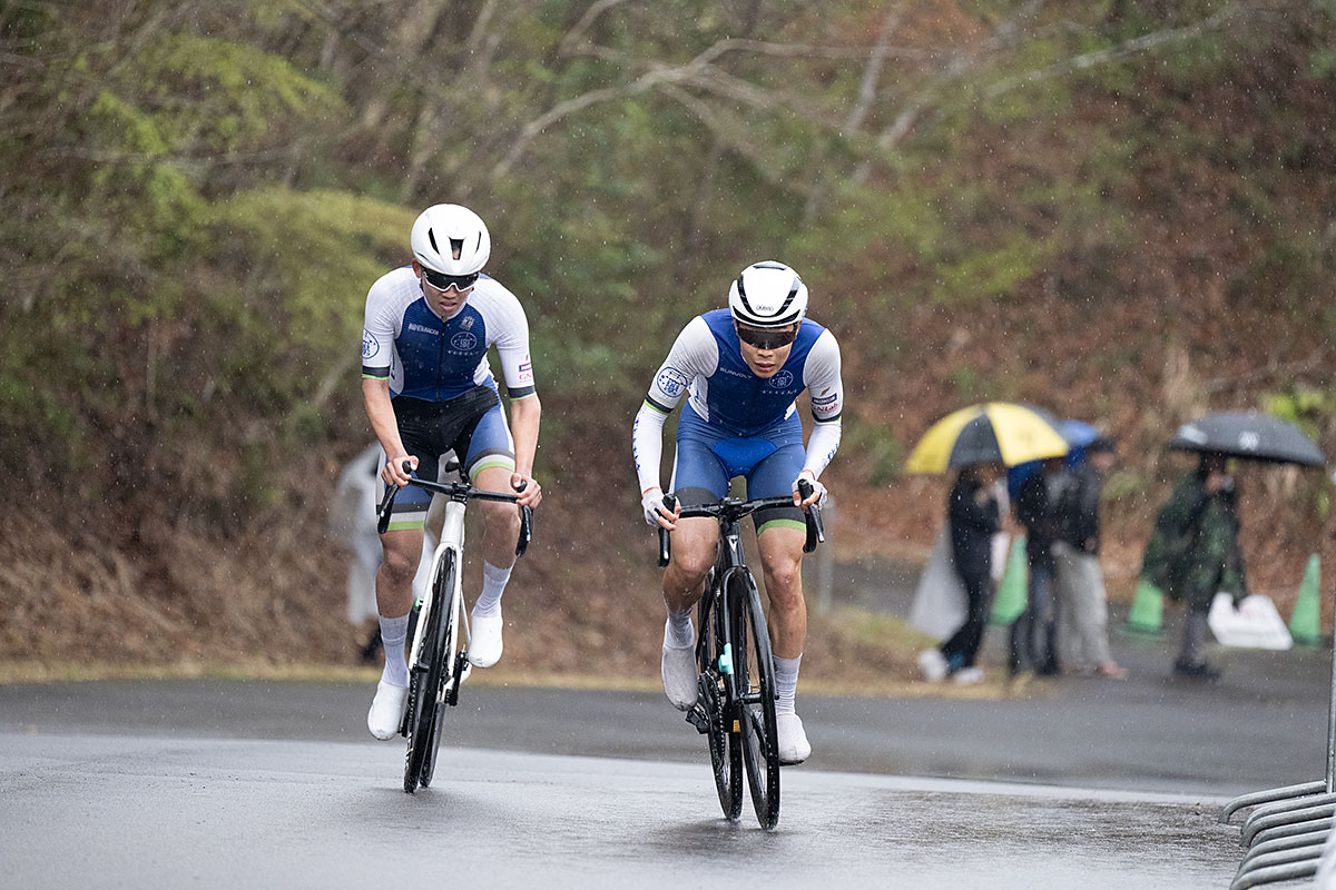 チャレンジサイクルロードレース 男子U23
あと2周、森田　叶夢、渡辺　一気が10秒先行、トップから集団まで1分37秒
  #チャレンジサイクルロードレース