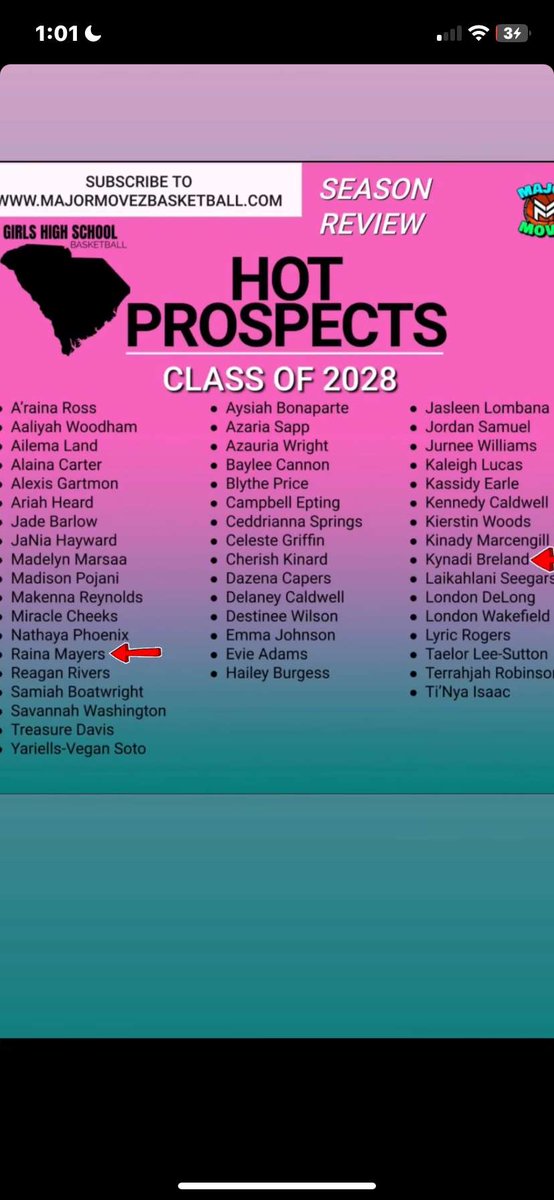 My girl is at the top of the line. Araina ross.. longgggg summer but stay tune