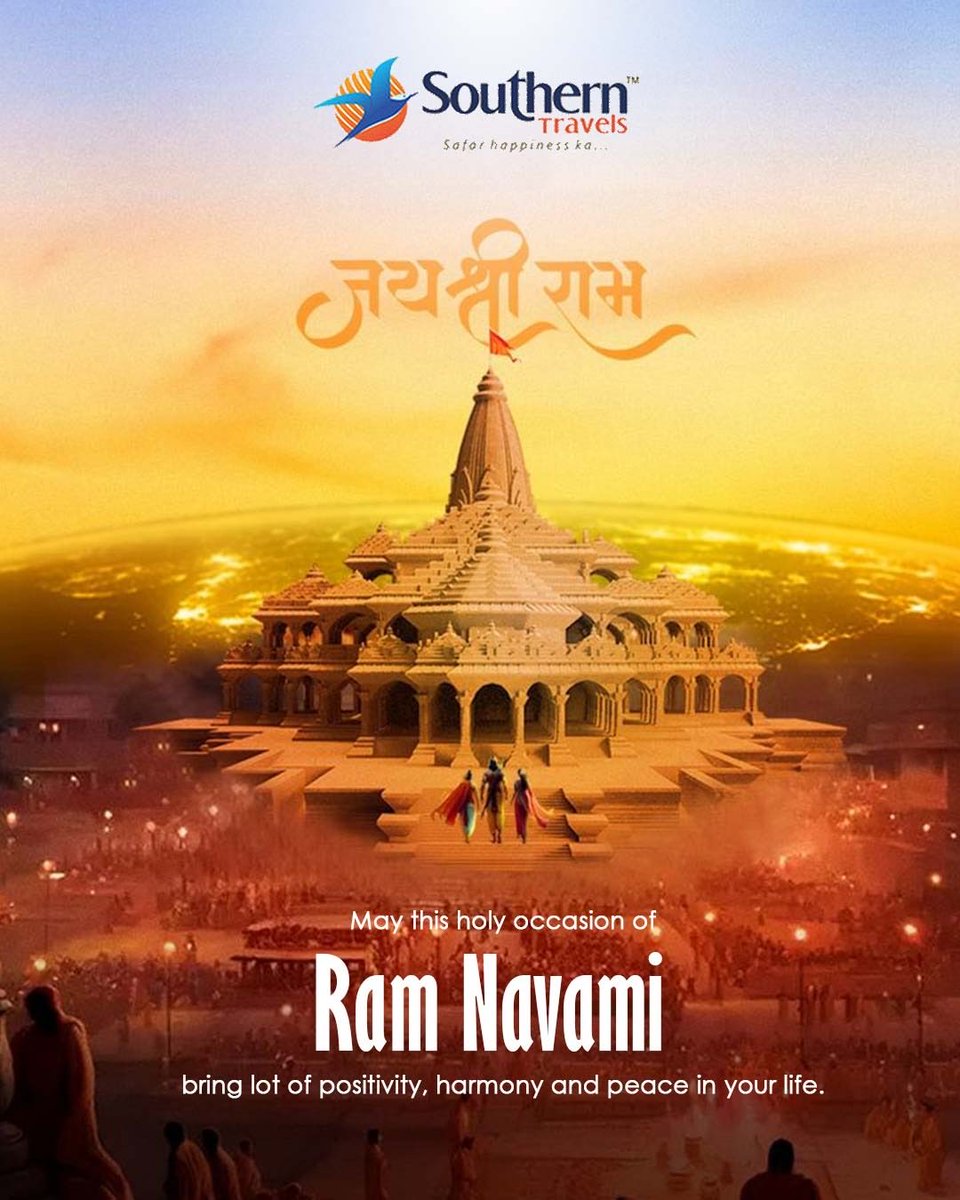 a_krishnamohan's tweet photo. Wishing you all a peaceful and prosperous Sri Ram Navami. May Lord Ram’s blessings always be with you. Jai Shri Ram 🙏

@highlight  #alapatikrishnamohan #krishnamohanalapati #southerntravelsofficial #highlight #follower #SouthernTravels #SriRamNavami https://t.co/9nzWMOy0Oz