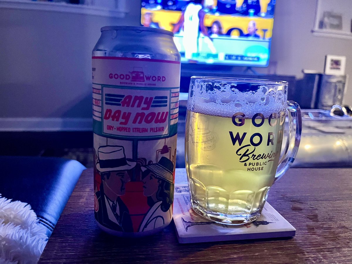 <a href="/goodwordbrewing/">Good Word Brewing</a> any day now Italian pilsner
