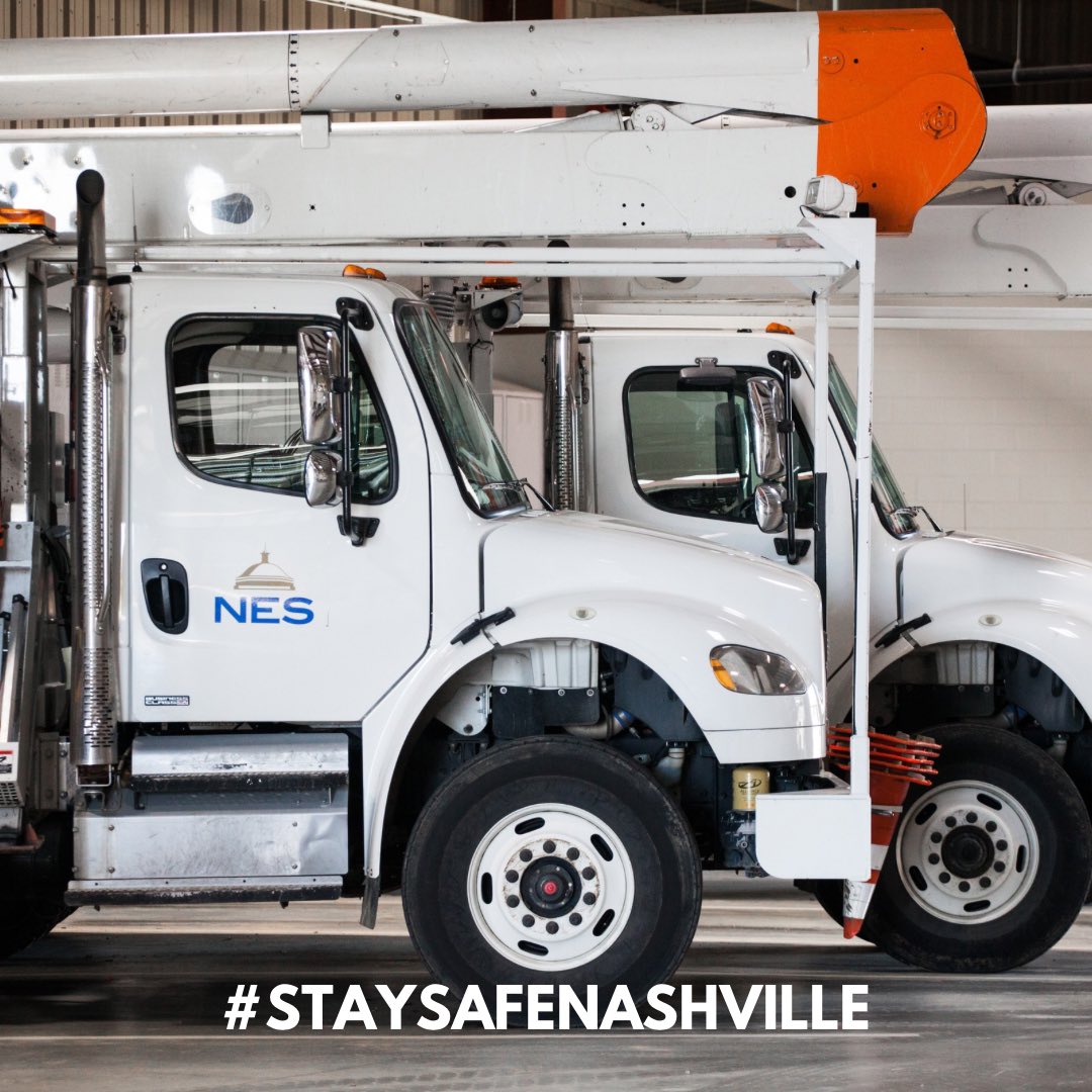 #NESOutageAlerts 

NES continues to make progress on restoring power following the storms that came through Middle Tennessee this evening. In the last three hours, crews have restored power to more than 16,000 customers, however there are still about 38,000 customers without