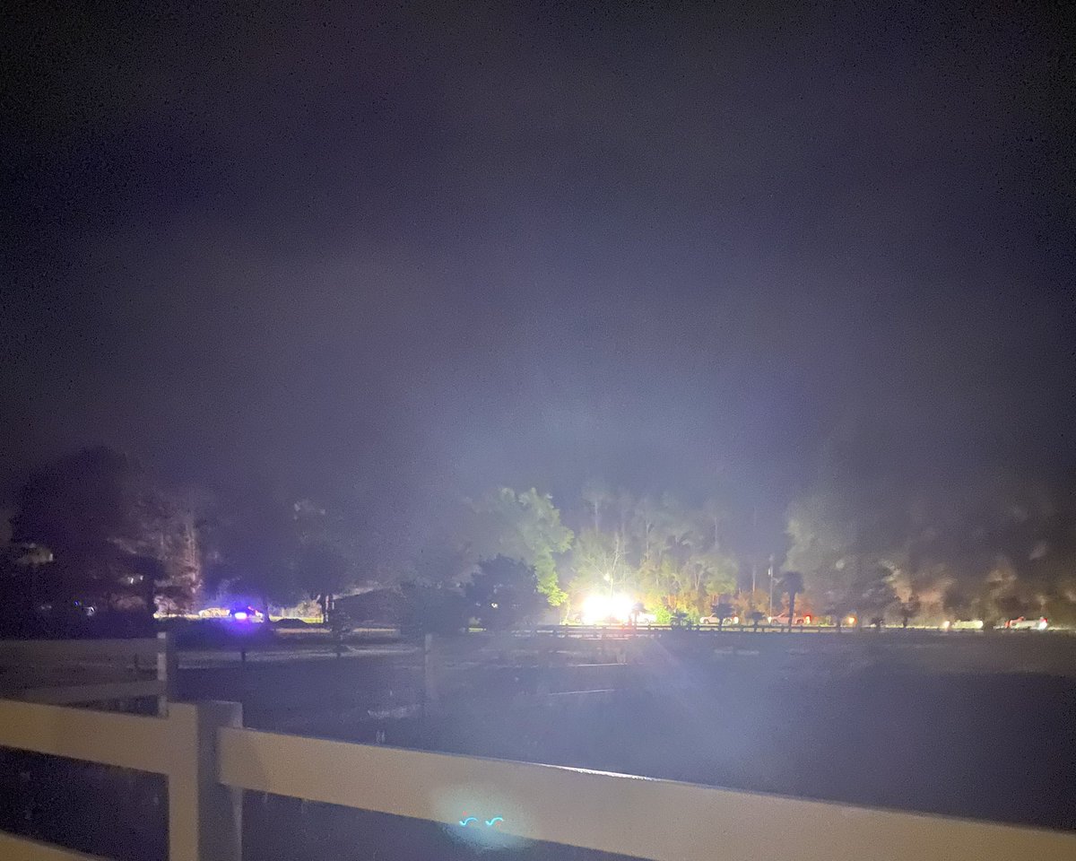 catturd2's tweet photo. I live in the middle of nowhere and this is the scene from my house right now - I don’t know if this pertains to me or not. But the road is shut down, sirens everywhere. Trying to figure it out right now. When you’ve been swatted as much as me, you always think the worst. https://t.co/Ddq2owb6Mr