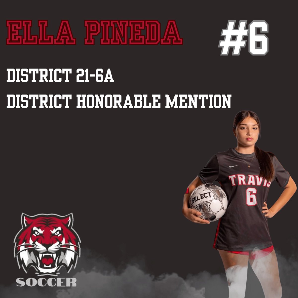 Ella played all over the field this year. Congratulations!