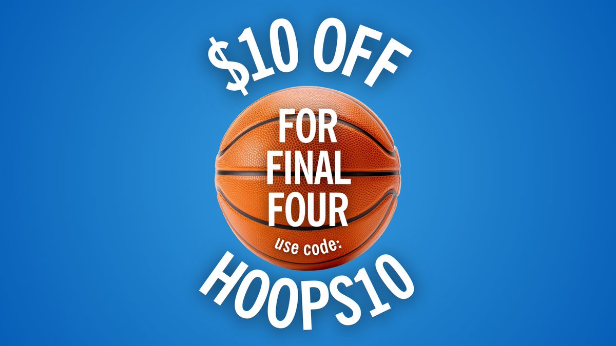 Order 🍕 for the win while you watch Final Four. Use code HOOPS10 to save $10. Delivery &amp; pick-up orders of $40 or more ($30 post discount).⁠