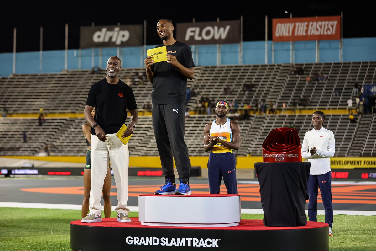 Won the golden ticket <a href="/GrandSlamTrack/">Grand Slam Track</a>