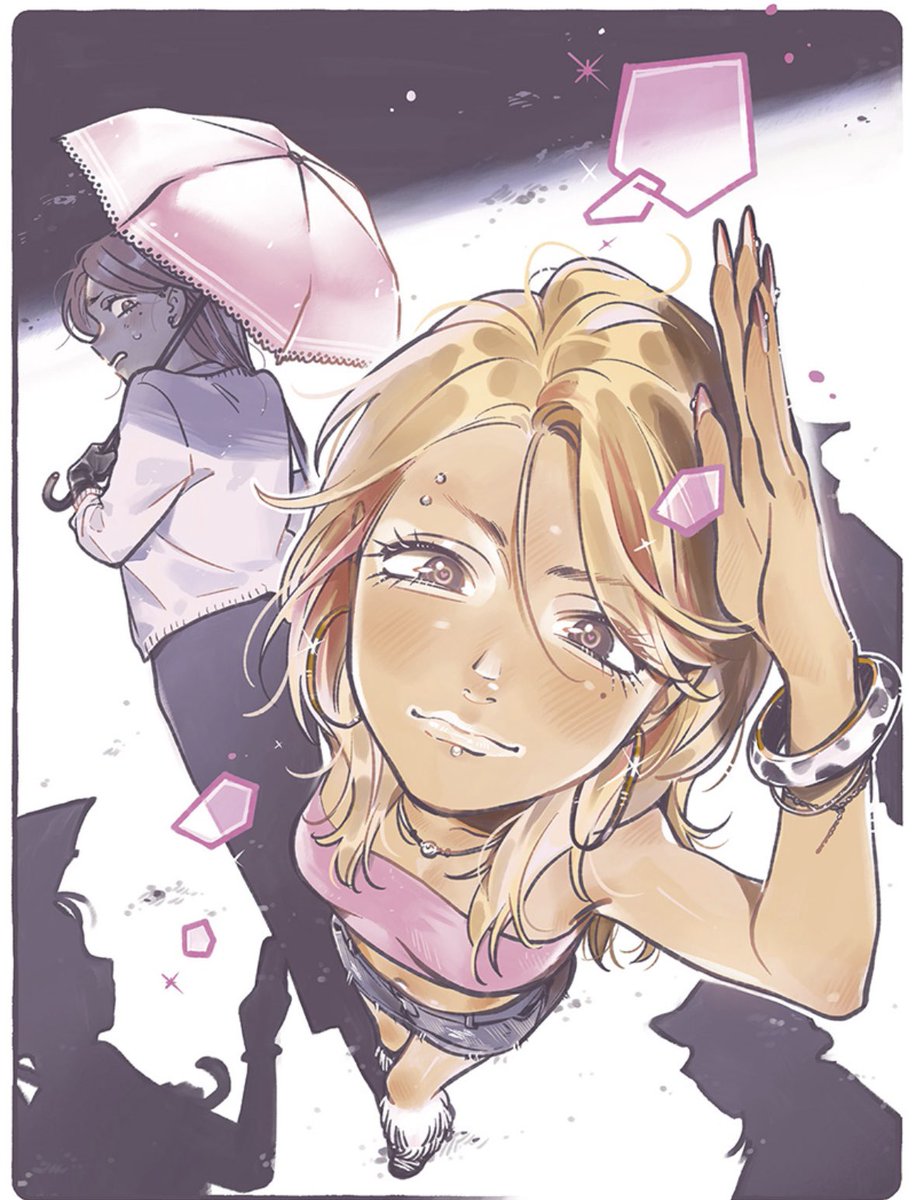 this old art from sumiko EATSSS hellooo.. the way she always draws characters with facial piercings is so cool plsss i eat it up every time