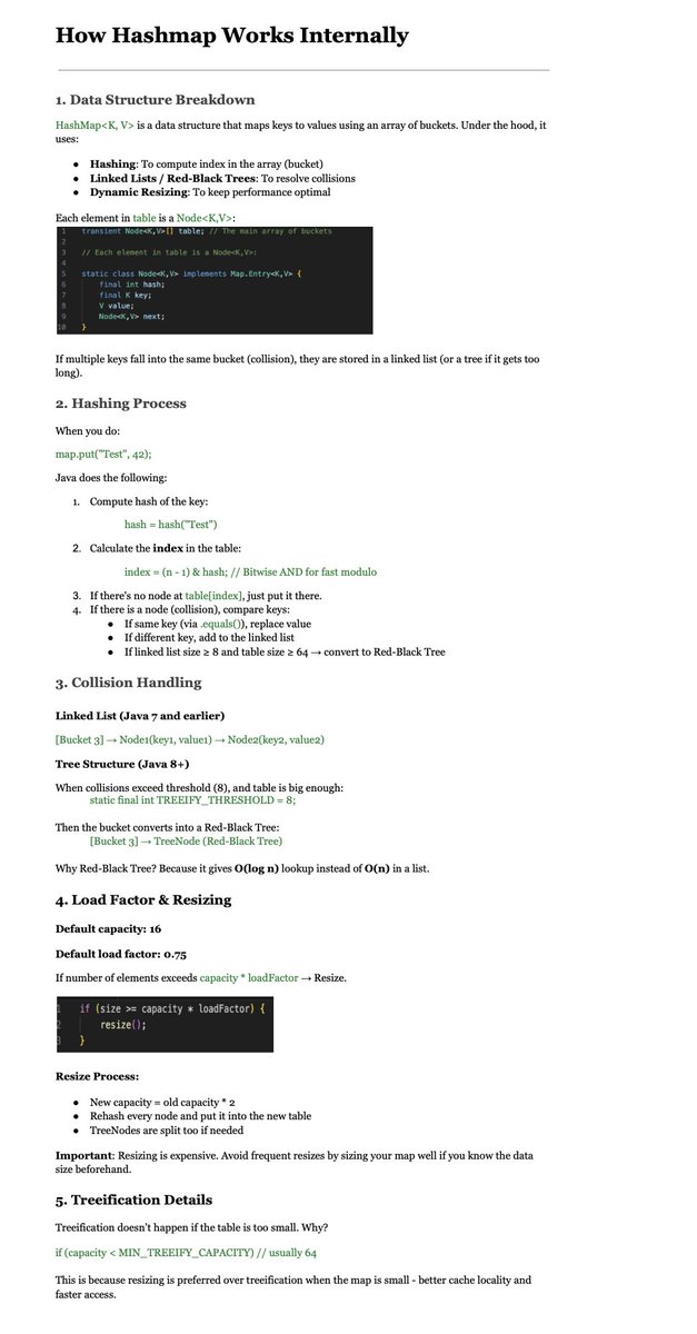 theskilledcoder's tweet image. How Hashmap Works Internally