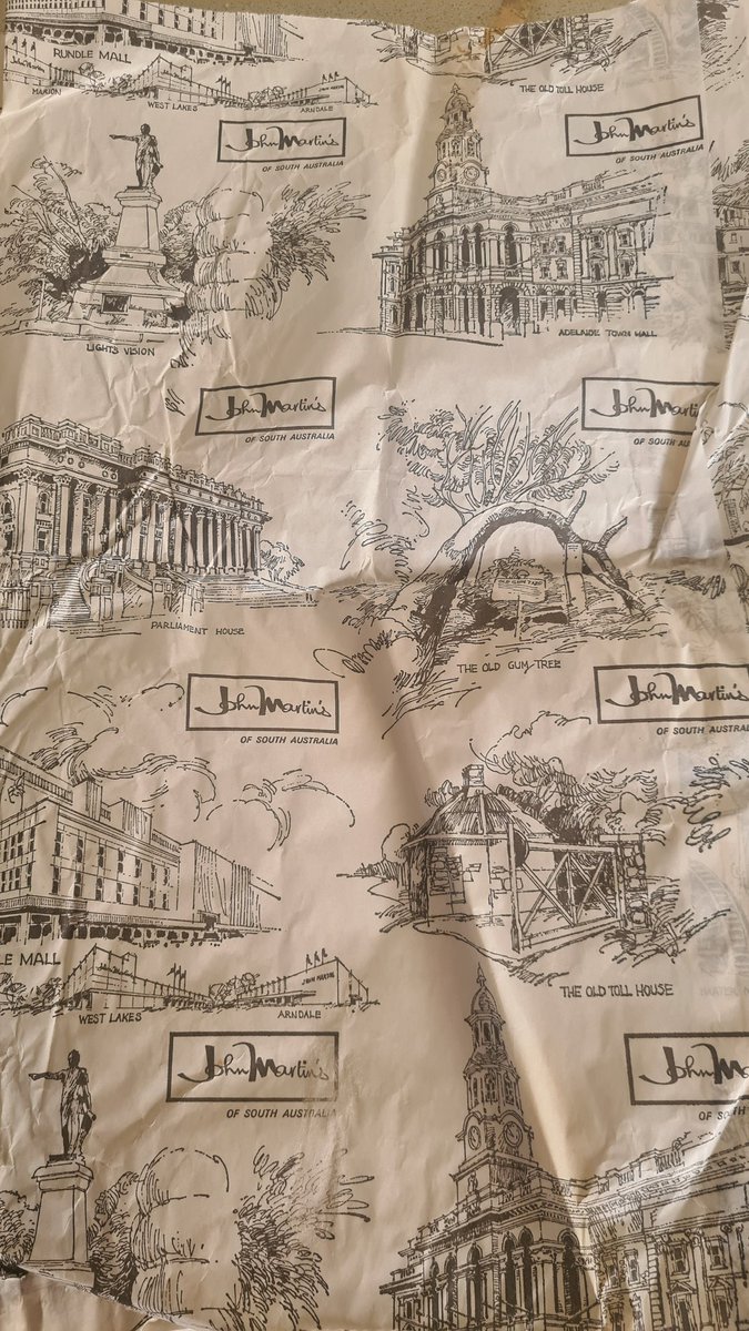 Deb Tribe (@debstribe) on Twitter photo Just found an old John Martin's bag with lovely illustrations of Light's Vision, Adelaide Town Hall, Parliament House, the Old Gum Tree, the Old Toll House,Rundle Mall, Captain Sturt's Cottage, Bridgewater Mill, & Paddle Steamer Marion. Great SA pride on show. <a href="/abcadelaide/">ABC Adelaide</a> Just found an old John Martin's bag with lovely illustrations of Light's Vision, Adelaide Town Hall, Parliament House, the Old Gum Tree, the Old Toll House,Rundle Mall, Captain Sturt's Cottage, Bridgewater Mill, & Paddle Steamer Marion. Great SA pride on show. <a href="/abcadelaide/">ABC Adelaide</a>