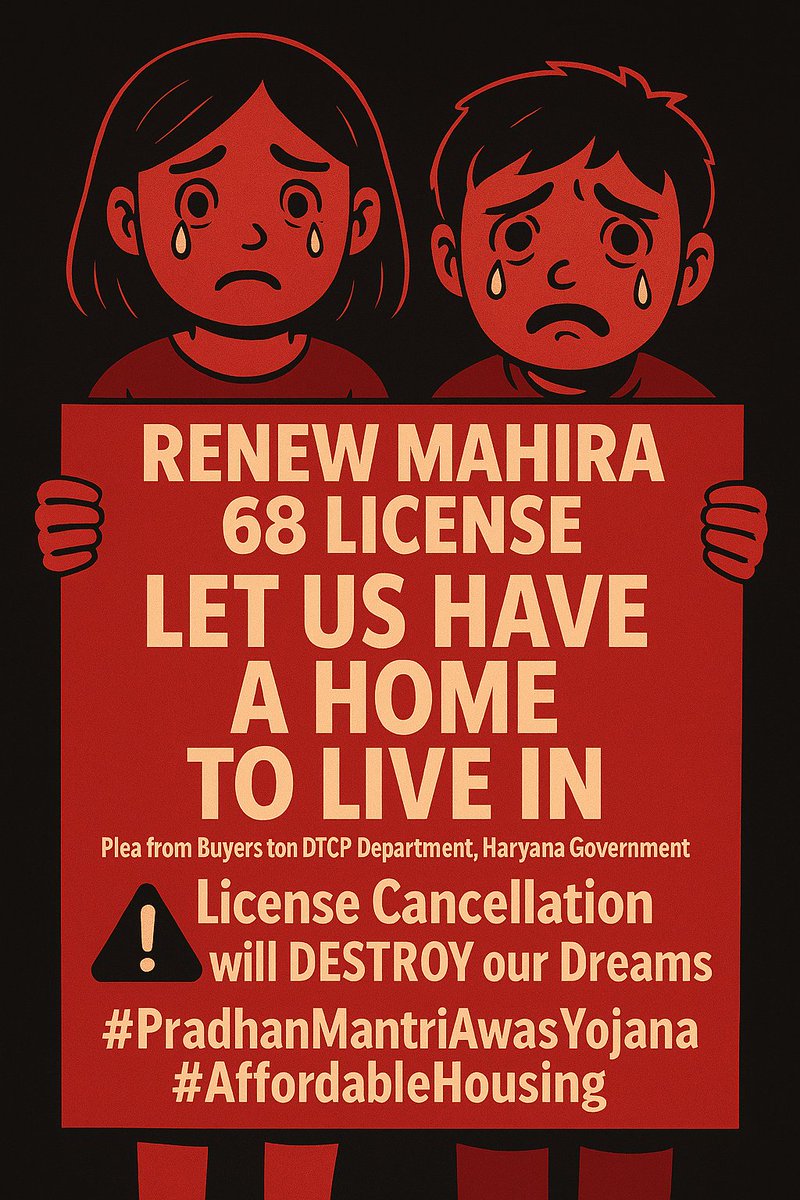 Mahira Sector 68 Gurgaon Buyers(Victims of PMAY) tweet media