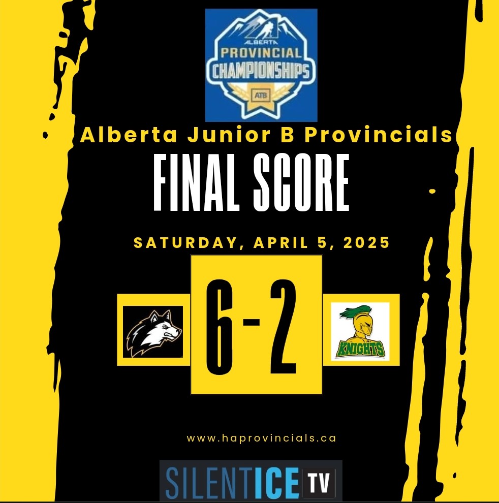 Huskies win 6-2 over the Knights.
Huskies head to the Bronze Medal game tomorrow morning at 9:30 am BC Time against the Wranglers
#gohuskiesgo #haprovincials