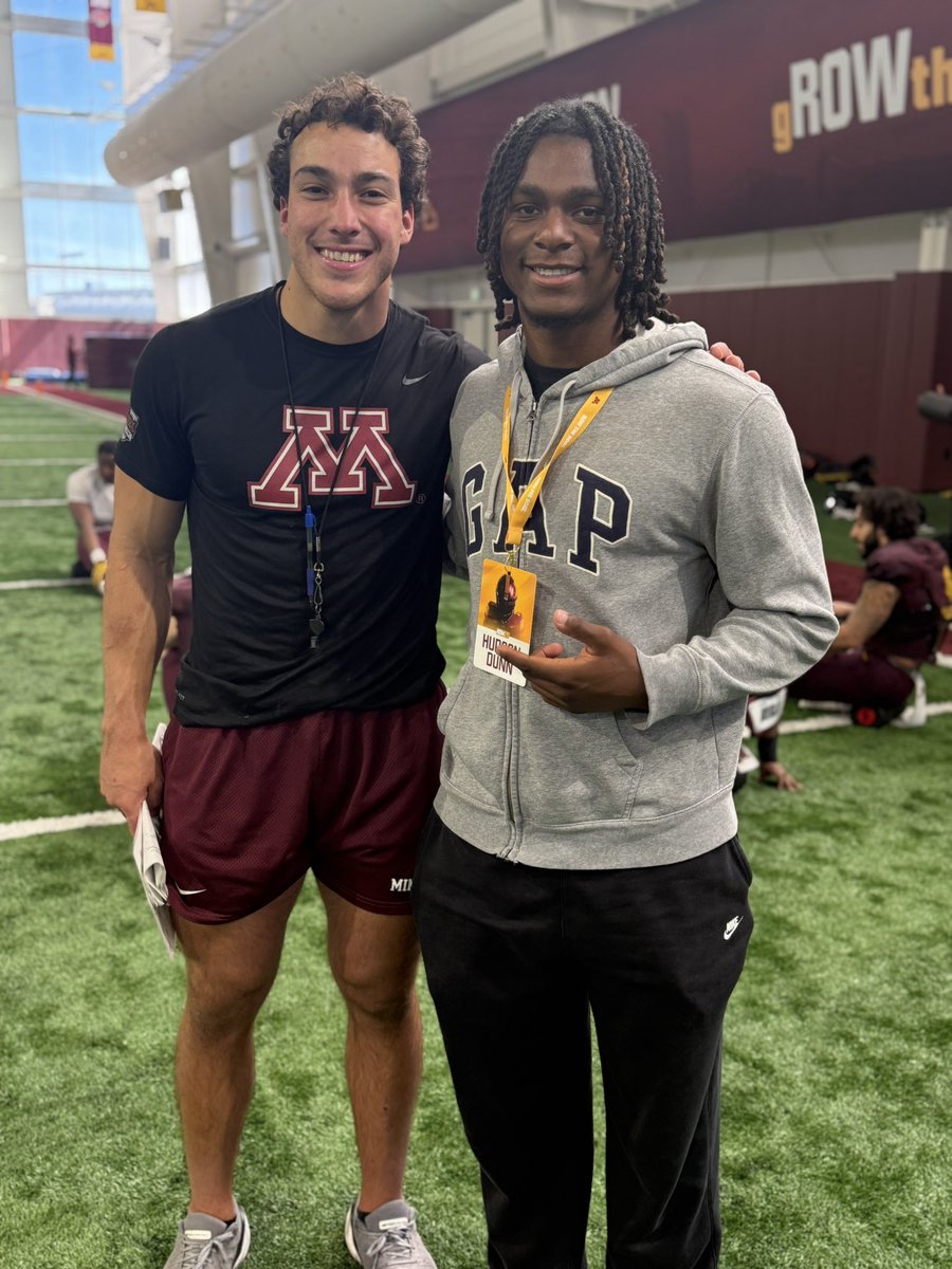 Hudson Dunn (@hudsondunn1) on Twitter photo Thanks <a href="/GopherFootball/">Minnesota Football</a> and <a href="/marianosori_/">Mariano Sori-Marin</a> for a great visit! It was awesome to learn about the school and football program. The energy was crazy! <a href="/Coach_Fleck/">P.J. Fleck</a> <a href="/_cgallagher/">Chase Gallagher</a> <a href="/LibertyFBLions/">Liberty Lions Football</a> <a href="/coachthomasfb/">Colin Thomas</a> Thanks <a href="/GopherFootball/">Minnesota Football</a> and <a href="/marianosori_/">Mariano Sori-Marin</a> for a great visit! It was awesome to learn about the school and football program. The energy was crazy! <a href="/Coach_Fleck/">P.J. Fleck</a> <a href="/_cgallagher/">Chase Gallagher</a> <a href="/LibertyFBLions/">Liberty Lions Football</a> <a href="/coachthomasfb/">Colin Thomas</a>