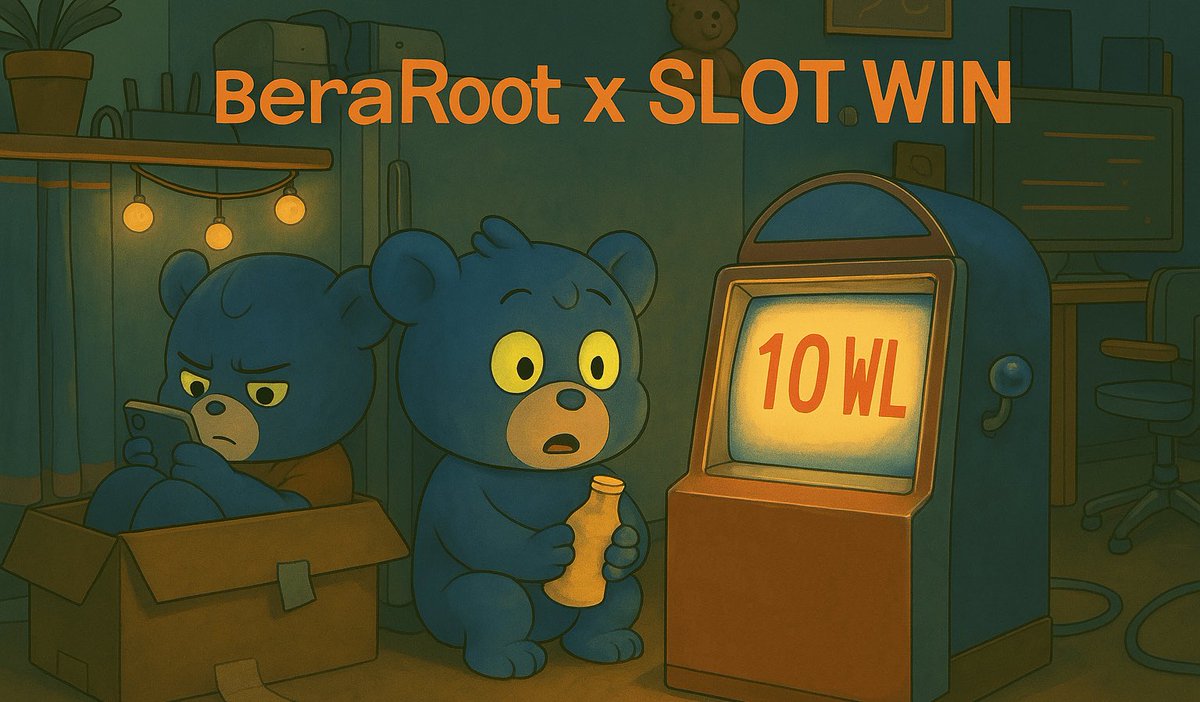 🔵Beraroot X Slot.Win 🎰
👉🏻Who on #Berachain doesn’t love slot machines?

💙Beraroot’s DA service is planning a future collaboration with Slot.Win to ensure every gambling is the most fair, transparent, secure, and fun experience possible.

🔷We’re