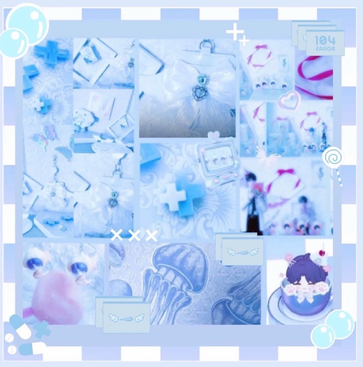 <a href="/Suttefi_S/">シュテフィ Suttefi໒꒱.ིྀ*·̩͙水色サブカル天使界隈系</a> 
水色系のアクセサリー
ほんとに可愛くて好きすぎる️🩵