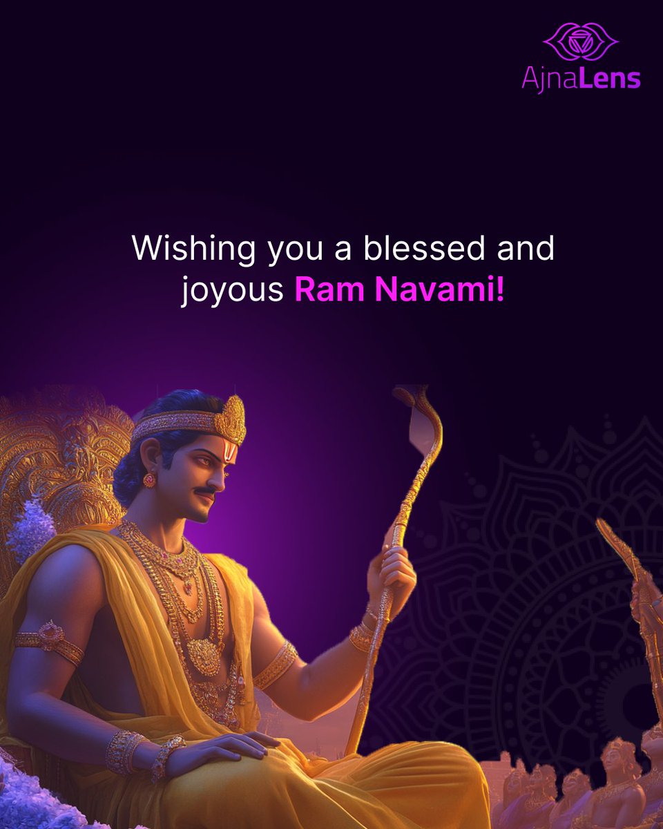 May these timeless values inspire us every day. Wishing you a blessed and joyous Ram Navami!